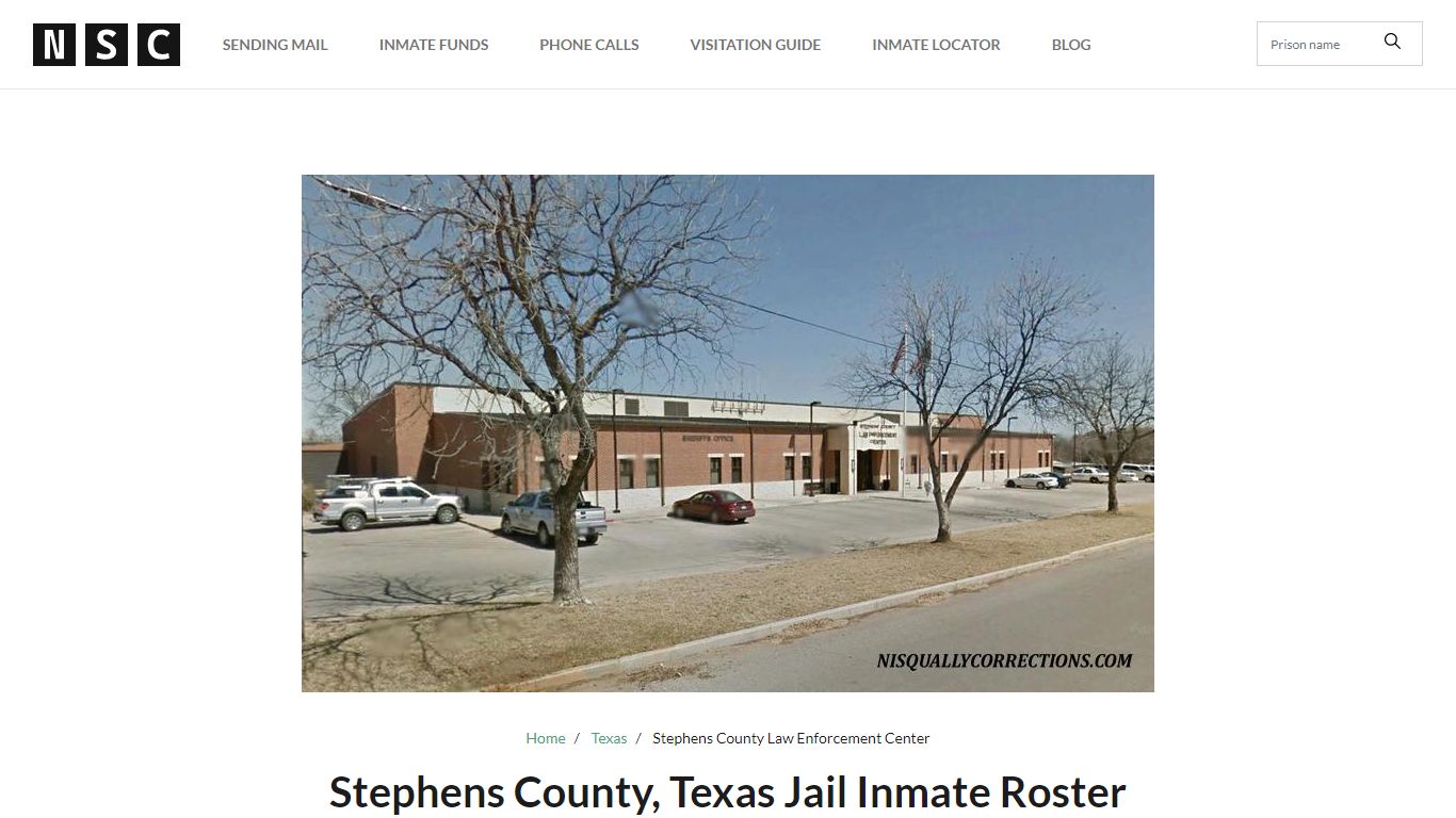 Stephens County, Texas Jail Inmate Roster